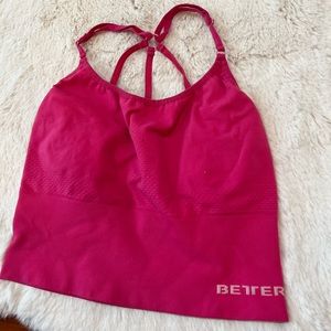 Better Bodies Astoria Seamless Sports Bra NeonPink Size S